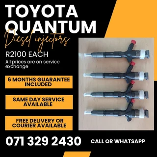 Toyota Quantum Diesel Injectors For Sale With Warranty
