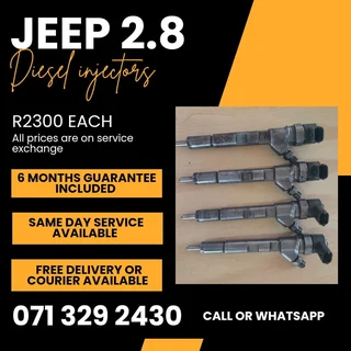 Jeep 2.8 Diesel Injectors For Sale With Warranty