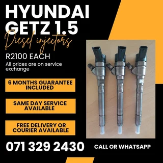 Hyundai Getz 1.5 Diesel Injectors For Sale With Warranty