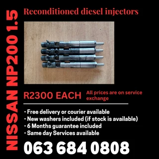 Nissan Np200 1.5 Diesel Injectors For Sale With Warranty