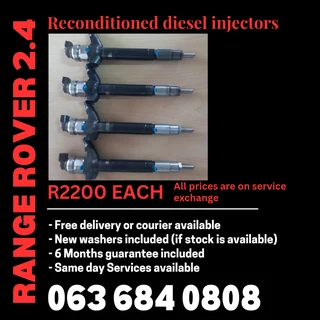 Range Rover 2.4 Diesel Injectors For Sale With Warranty