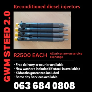 Gwm Steed 2.0 Diesel Injectors For Sale With Warranty