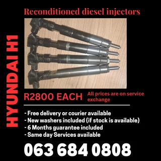 Hyundai H1 Diesel Injectors For Sale With Warranty On