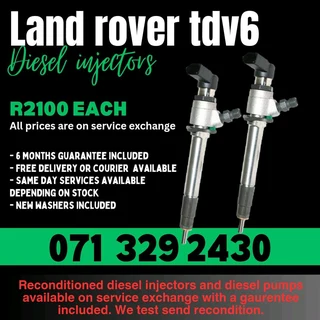 Land Rover Discovery Tdv6 Diesel Injectors For Sale With Warranty