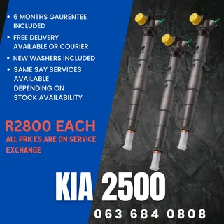 Kia 2500 Diesel Injectors For Sale With Warranty