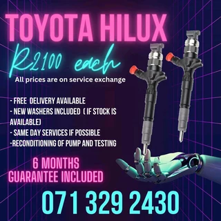 Toyota Hilux Diesel Injectors For Sale With Warranty