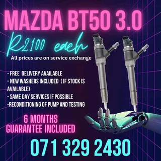 Mazda Bt50 3.0 Diesel Injectors For Sale With Warranty