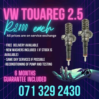 Vw Toureg 2.5 Diesel Injectors For Sale With Warranty On
