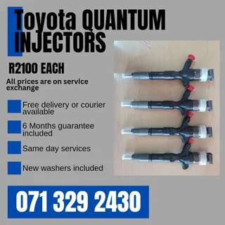 Toyota Quantum Diesel Injectors For Sale With Warranty