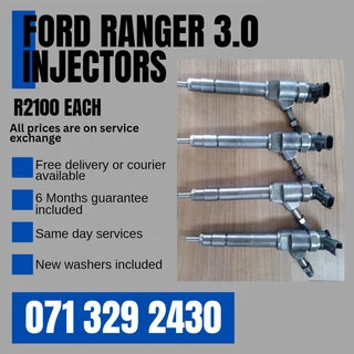 Ford Ranger 3.0 Diesel Injectors For Sale With Warranty