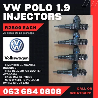 Vw Polo 1.9 Diesel Injectors For Sale With Warranty