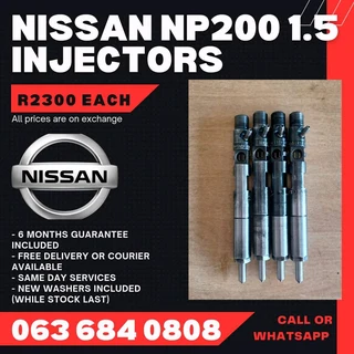 Nissan Np200 1.5 Diesel Injectors For Sale With Warranty