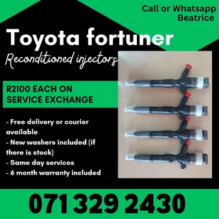 Toyota Fortuner Diesel Injectors For Sale With Warranty