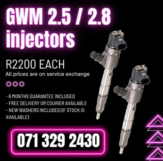 Gwm 2.5 And 2.8 Diesel Injectors For Sale With Warranty