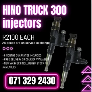 Hino Truck 300 Diesel Injectors For Sale With Warranty On