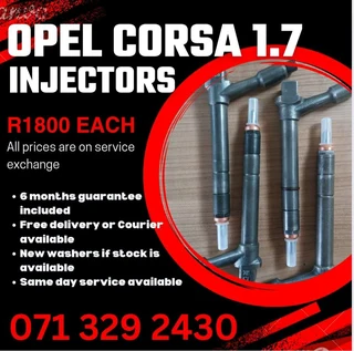 Opel Corsa 1.7 Diesel Injectors For Sale With Warranty