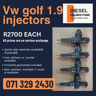 Vw Golf 1.9 Diesel Injectors For Sale With Warranty