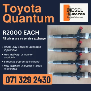 Toyota Quantum Diesel Injectors For Sale With Warranty