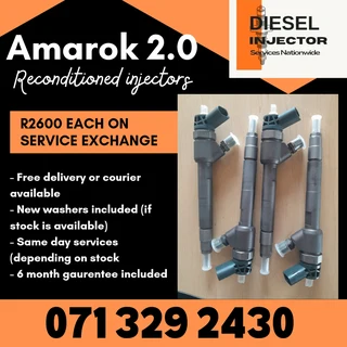 Amarok 2.0 Diesel Injectors For Sale With Warranty