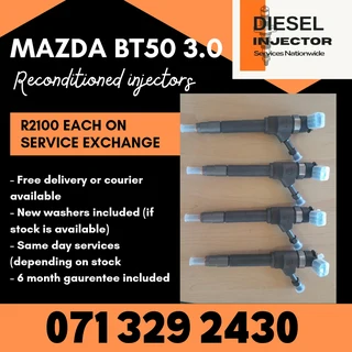 Mazda Bt50 3.0 Diesel Injectors For Sale With Warranty