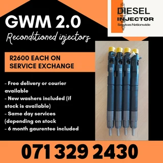Gwm Steed 2.0 Diesel Injectors For Sale With Warranty