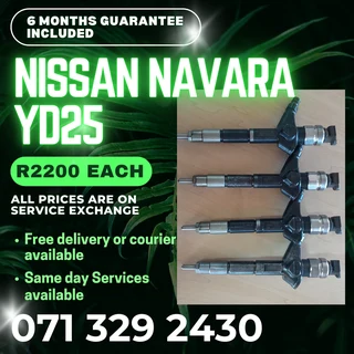 Nissan Navara Yd25 Diesel Injectors For Sale With Warranty