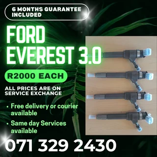 Ford Everest 3.0 Diesel Injectors For Sale With Warranty
