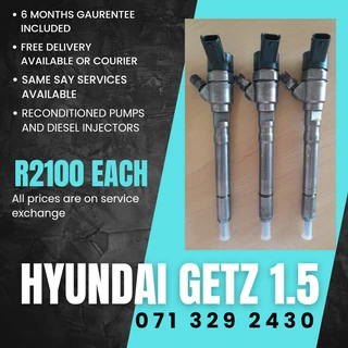 Hyundai Getz 1.5 Diesel Injectors For Sale With Warranty