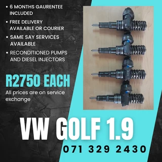 Vw Golf 1.9 Diesel Injectors For Sale With Warranty