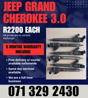 Jeep Grand Cherokee 3.0 Injectors For Sale With Warranty