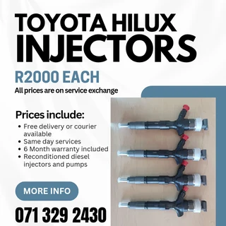 Toyota Hilux Diesel Injectors For Sale With Warranty