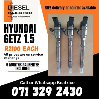 Hyundai Getz 1.5 Diesel Injectors For Sale With Warranty