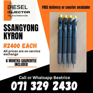 Ssangyong Kyron Diesel Injectors For Sale With Warranty