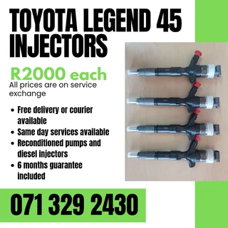 Toyota Legend 45 Injectors For Sale With Warranty
