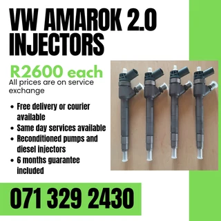 Vw Amarok 2.0 Injectors For Sale With Warranty