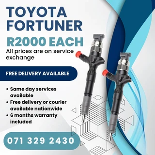 Toyota Fortuner Diesel Injectors For Sale With Warranty
