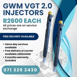 Gwm Steed 2.0 Injectors For Sale With Warranty