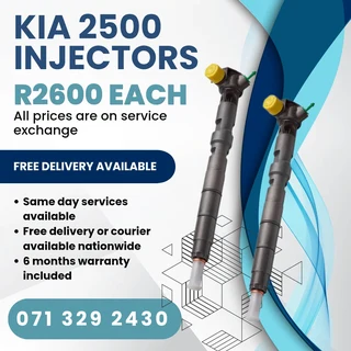 Kia 2500 Diesel Injectors For Sale With Warranty On