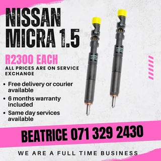 Nissan Micra 1.5 Diesel Injectors For Sale With Warranty