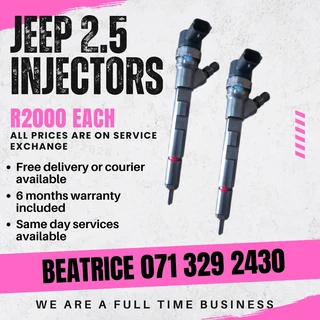 Jeep 2.5 Injectors For Sale With Warranty On