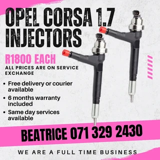 Opel Corsa 1.7 Injectors For Sale With Warranty