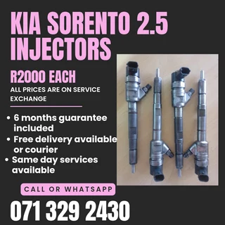 Kia Sorento 2.5 Injectors For Sale With Warranty