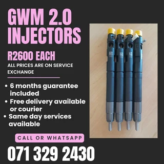 Gwm 2.0 Injectors For Sale With Warranty