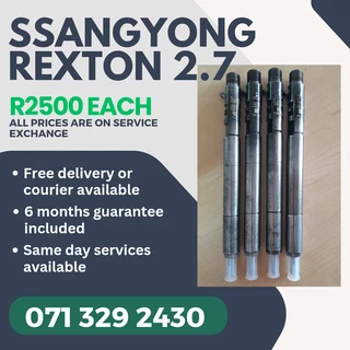 Ssangyong Rexton 2.7 Injectors For Sale With Warranty