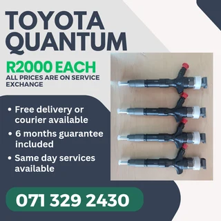 Toyota Quantum Injectors For Sale With Warranty