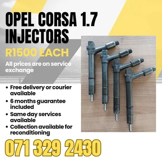 Opel Corsa 1.7 Injectors For Sale With Warranty