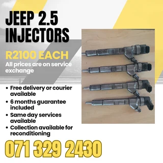 Jeep 2.5 Injectors For Sale With Warranty