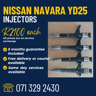 Nissan Navara Yd25 Injectors For Sale With Warranty