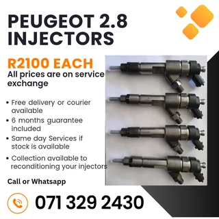 Peugeot 2.8 Injectors For Sale With Warranty