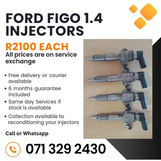 Ford Figo 1.4 Injectors For Sale With Warranty